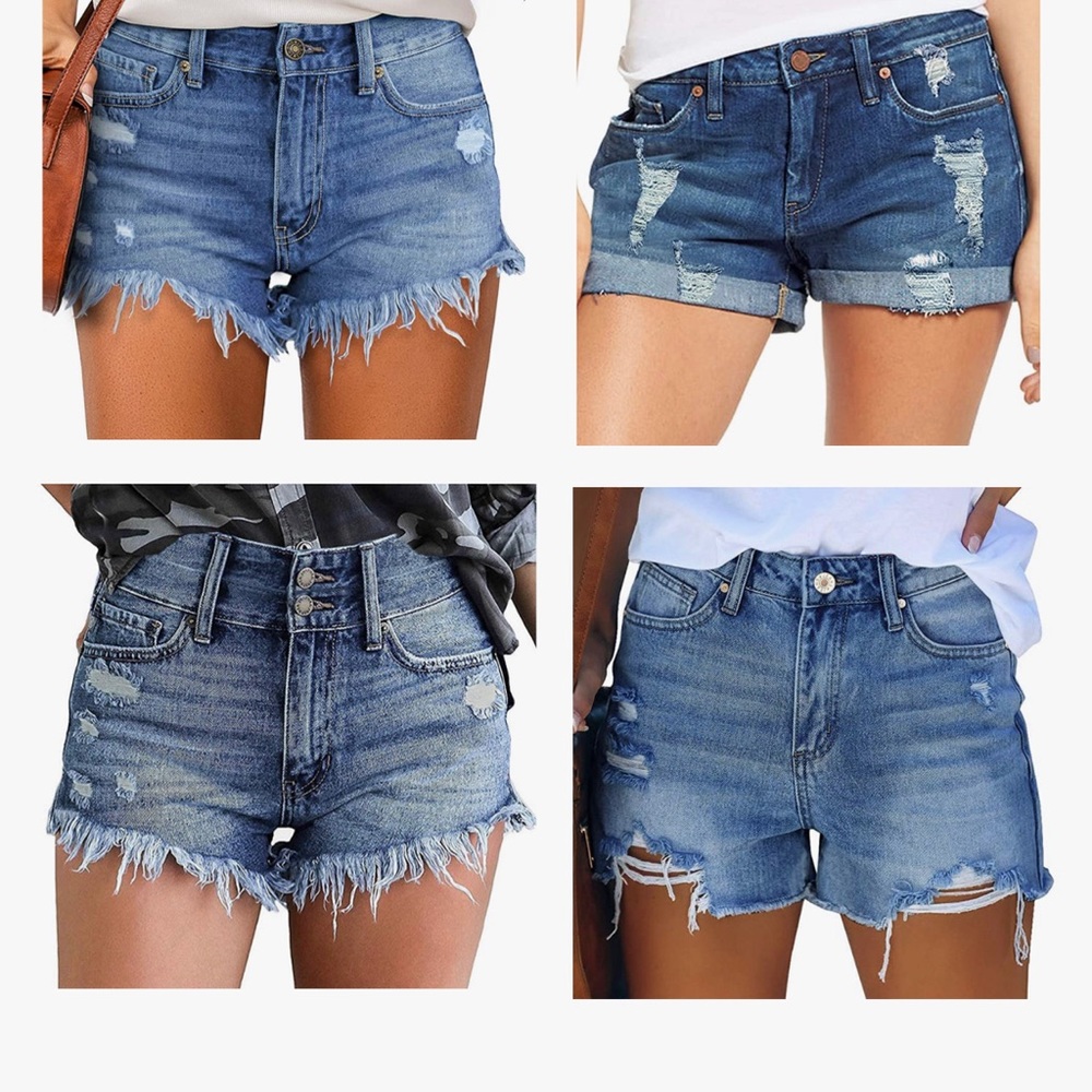 Distressed Jean Shorts Bundle - 4